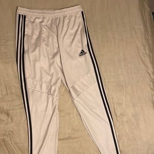 Gold adidas sweatpants